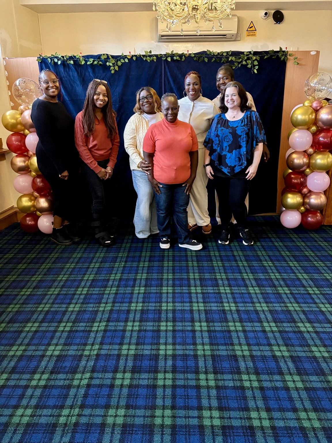 Participants together at Take the Stage public training